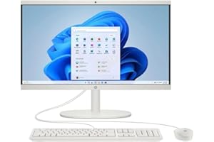 HP 22-dg000 All-in-One Desktop 2024 New, Intel Celeron Processor J4025 2-Core, 21.45" FHD IPS Display, Intel UHD Graphics 600