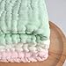TotMart Muslin Cotton Washcloths, Extra Absorbent, Pink, 3 Pack