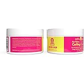 Quirk pop Curling Custard – Universal Hair Styling Cream for Curly, Wavy, Coily & Straight Hair | Non-Flaking, Frizz Control, Moisture & Shine | Men’s Grooming, Beard Styling & Heat Protectant