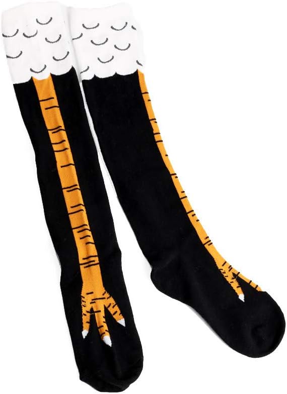 COOLLL Women Men Fun Dress Socks,Fancy Novelty Funny Cock Feet Patterned Casual Combed Cotton Office Socks, Cool Crazy Socks Unique & Striking Design