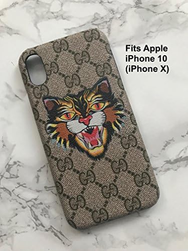 Quality Case UK - Apple iPhone X 10 Faux Leather Designer Cases - Multiple Designs (GG 19)