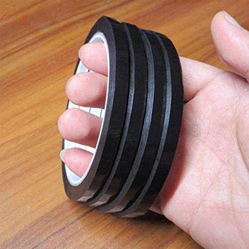 kiniza 4 Rolls 4 mm 1/8” Whiteboard Tape, Graphic Tape Pinstripe Tape