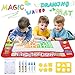 YEEGO Doodle Drawing Mat, Large Size Aqua Doodle Magic Water Painting Doodle Mat 32''x24'' with 4 Colors 6 Pens 6 Molds Booklet Coloring Mat for Boy Girl(Large Size)