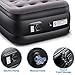 Zoetime Upgraded Twin Air Mattress Blow up Elevated Raised Bed Inflatable Airbed with Built-in Electric Pump, 77 x 39 x 18 inches, Gray