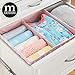 mDesign Fabric Drawer Organizer Bin Dividers for Baby Nursery Dresser, Closet, Organization - Bins Hold Clothes, Diapers, Cream, Toy, Blankets - 2 Pack, Pink/White Polka Dot
