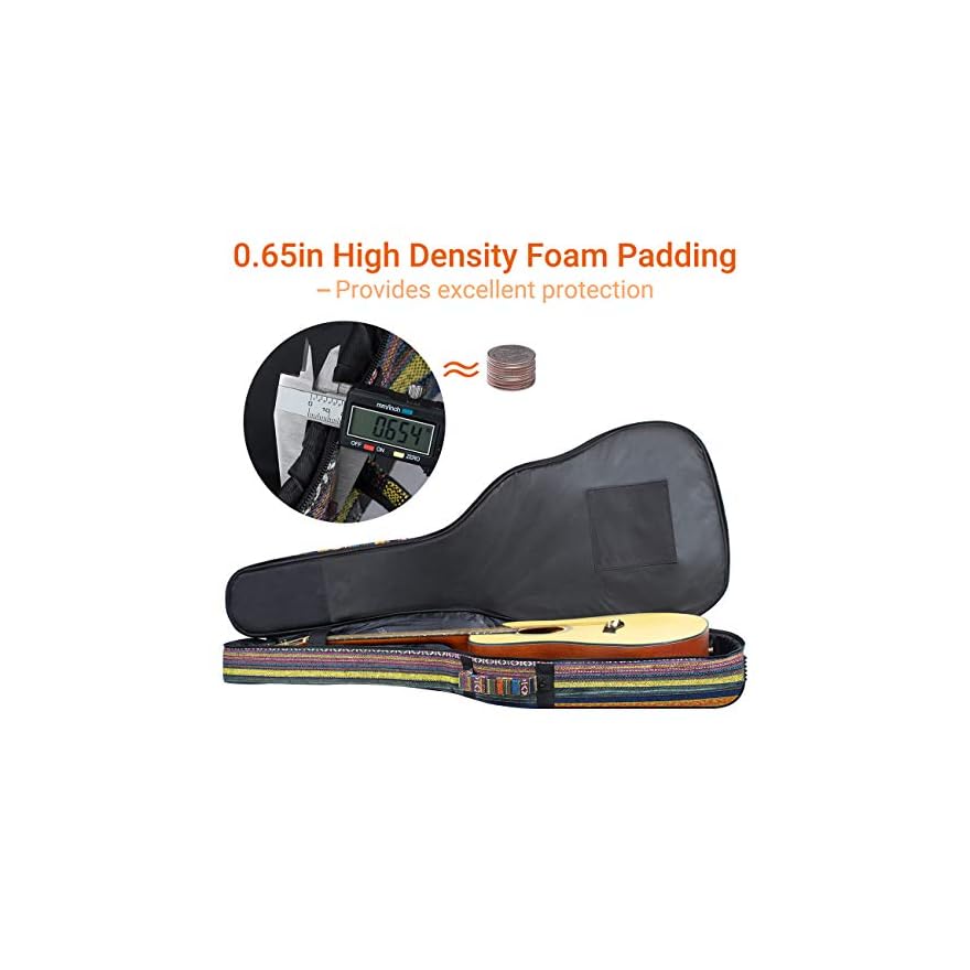 CAHAYA Acoustic Guitar Bag with Neck Cradle Bohemian Vintage Guitar