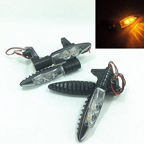MAGGIE MOTO Front &amp; Rear Turn Indicator Signal Light LED For BMW G650GS F800ST F800S F800R F800GS K1300S G450X F800ST S1000 RR S1000R HP4 2009-2014 (2 Pair (Front&amp;Rear))