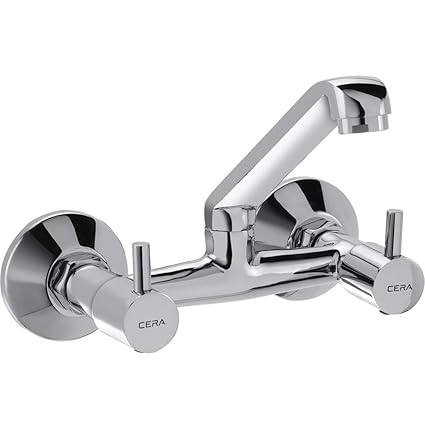 Cera Garnet Quarter Turn Fittings Sink Mixer (Chrome Finish)