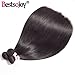 Bestsojoy 10A Brazilian Virgin Hair Straight 4 Bundles Brazilian Human Hair Extensions 100% Unprocessed Human Hair Weave Natural Color (20 22 24 26)