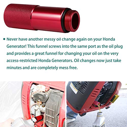 Mess Free Oil Change Funnel & Magnetic Oil Dipstick For Honda Eu2000i Generator