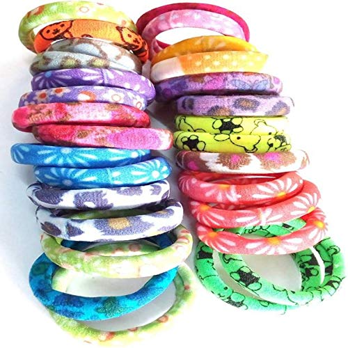 Jeval Printing Hair Ropes Elastic Headbands Elegant Hair Bands For