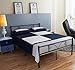 GreenForest Full Size Metal Bed Frame with Stable Metal Slats Headboard/Black