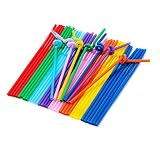 Zcargel Hot Sale Colorful Flexible Disposable Extra Long Drinking Straw Plastic