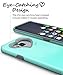VENA Galaxy S8 Plus Case, [vLove][Heart-Shape | Dual Layer Protection] Hybrid Bumper Cover for Samsung Galaxy S8+ (Teal/Gray)