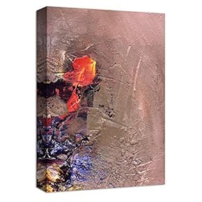 Canvas Wall Art Abstract Ink Collage Design Painting Artwork for Home Prints Framed - 12x18 inches