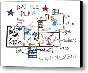 Amazon De Gerahmt Home Alone Kevins Schlacht Plan Prop Poster 8 5 X 11 Kunstdruck