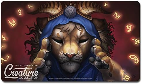 Feline Focus - Star City Games Creature Collection Playmat for MTG Magic The Gathering/Pokemon/Yugioh TCG