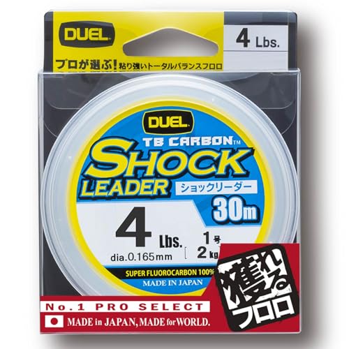 DUEL(デュエル) フロロライン 4Lbs. TB CARBON ショックリーダー30m 4Lbs. ナチュラルクリア H3500