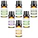 TASEYAR Essential Oil Set of 6, Therapeutic Grade Aromatherapy Secented Essential Oil Gift Set (Lavender, Tea Tree, Eucalyptus, Peppermint, Lemongrass and Sweet Orange), 10ml/Bottle