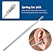 IBEET Stainless Steel Ear Wax Pick Remover Earpick 360 Degrees Rotate Curette Cleaner Tools