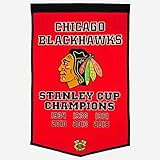 Chicago Blackhawks 24x36 Genuine Wool 2015 Stanley Cup Champions Dynasty Banner NHL NWT