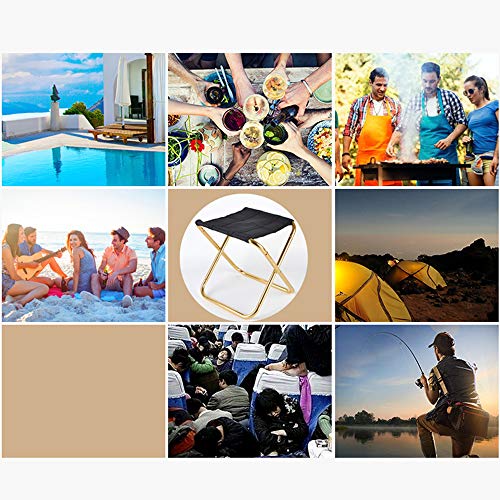 inherited Outdoor draagbare opvouwbare kruk, outdoor opvouwbare lichtgewicht kamp aluminium krukken stoel met ultralicht… - Image 4