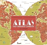 Atlas des grands curieux : Le coffret avec 1 atlas, 1 planisphère géant, 47 stickers, 30 cartes qu by