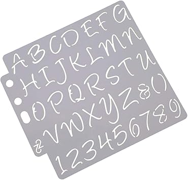 Amazon.com: EXCEART Alphabet Painting Stencils Reusable Plastic
