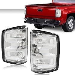 GRAND ORANGE Rear Tail Lights w/Bulb Compatible