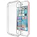 iPhone SE Case, Trianium [Clear Cushion] Protective Clear Bumper for Apple iPhone SE 2016 & iPhone 5S 5 [Scratch Resistant] Seamless Integrated Shock-Absorbing Bumper Cover Hard Back Panel - Clear