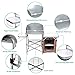 Giantex Folding Grill Table with Storage Lower Shelf and Windscreen Aluminum Folding Cook Station Quick Set-up and Lightweight for BBQ, Party, Camping, Picnics, Backyards and Tailgating, BBQ Tablethumb 4