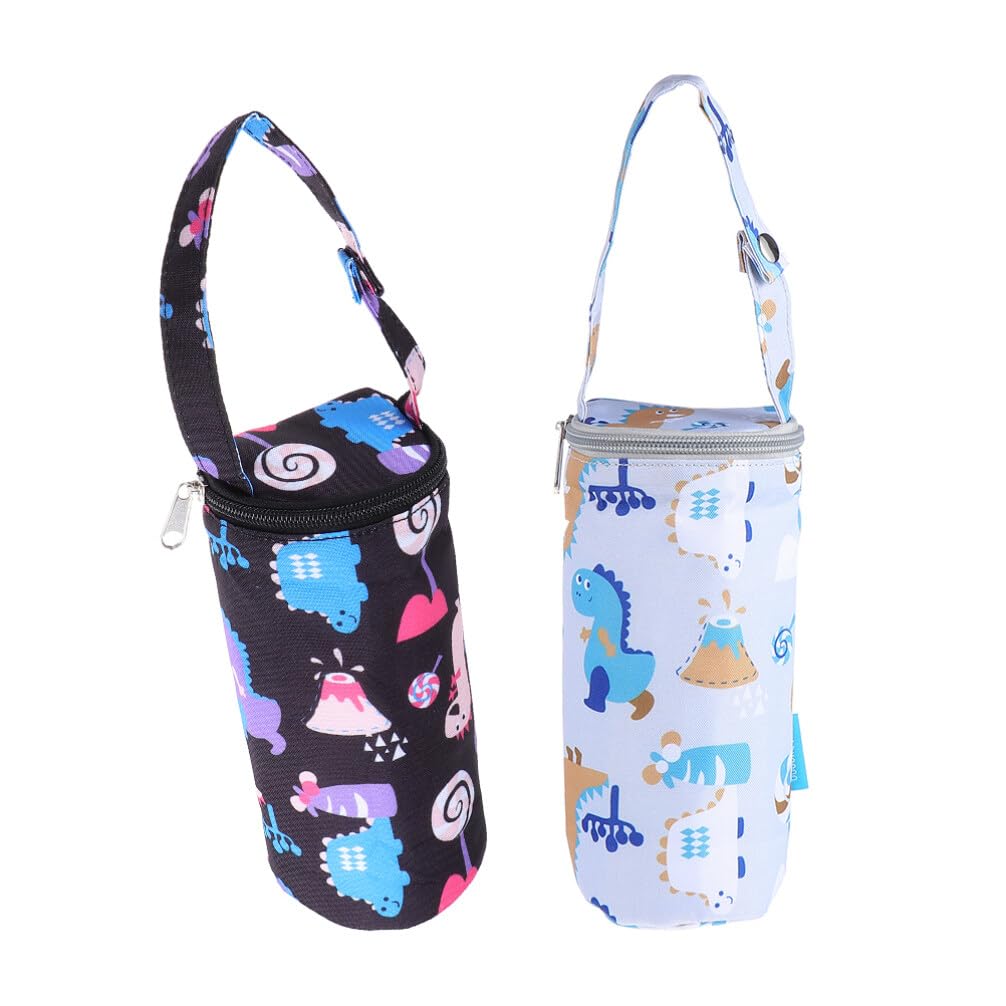 2pcs Insulated Bottle Bags, Portable Breastmilk Storage Tote Thermal Pouch Travel Carrier, Keeps Bottles Warm or Cool
