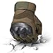 WTACTFUL Tactical Gloves Military Fingerless Hard Rubber Knuckle Half Finger for Army Gear Sports Driving Shooting Paintball Riding Motorcycle Hunting Gloves Size Large Green