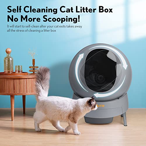 PETNF Self Cleaning Cat Litter Box,No More Scooping Automatic Cat