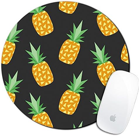 Royal up Pineapple Custom Mouse Pad Gaming Mat Keyboard Pad Waterproof Material Non-Slip Personalized Round Mouse pad (7.8x7.8x0.08Inch)