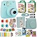 Fujifilm Instax Mini 9 Instant Camera Ice Blue + 2X Fuji Instax Film Twin Pack (40PK) + Blue Camera Case + Frames + Photo Album + 4 Color Filters and More Top Accessories Bundle