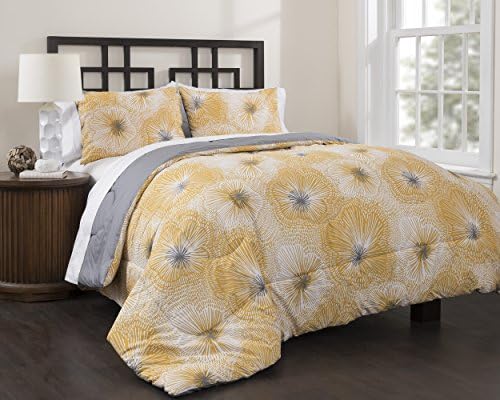 stylehouse Dandelion Garden Reversible Duvet Set, King, King