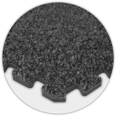 Alessco Premium SoftCarpet Flooring, 10'x10' Floor, Dark Grey, 5/8" Thick