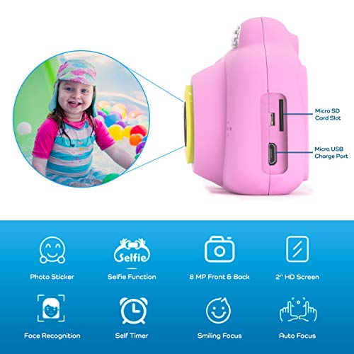 image for PLAYNLIFE Digital Camera for Kids with HD 1080P Video, Toddler, Childr