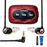 Swimbuds Flip Headphones and 8 GB SYRYN Waterproof MP3 Player with Shuffle Feature