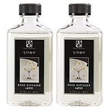 Aromatherapy Hosley® Premium Highly Scented Linen Reed Diffusers Refill Oil-Set of 2 Large Bottles 140ml (4.73 fl oz) Each - Made in USA.FREE SHIPPING. BULK BUY