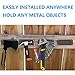 GUNHOLD Gun Magnet - Magnetic Gun Mount & Car Holster - HQ Rubber Coated 45 lbs Firearm Accessories. Install in Your car, Truck, Wall, Vault, Bedside, Doorway, Desk, Table