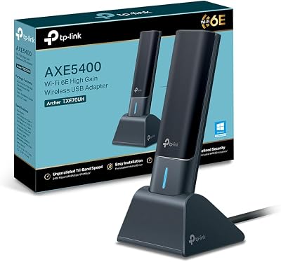 Clé WiFi 6E AXE5400 Tri-Bande USB, Archer TXE70UH