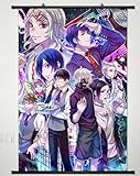 Tokyo Ghoul Home Decor Anime Kaneki Ken Wall Scroll Poster Fabric Painting Japanese Cosplay 23.6 x 35.4 inches - 109