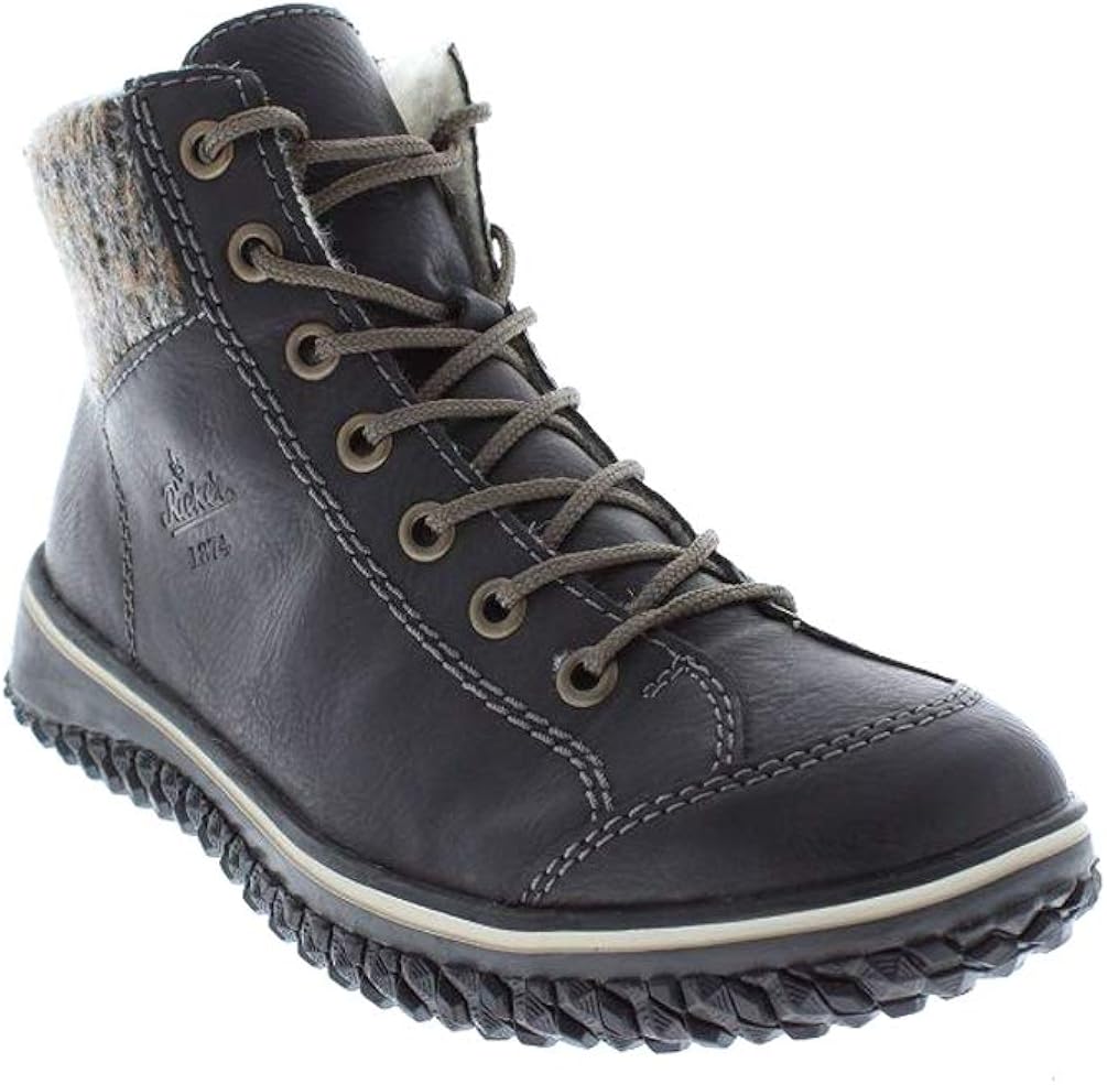 Amazon.com: Rieker New Women's Cordula 43 Ankle Boot Schwarz/Graphite 41: Shoes