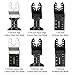 MESTOOL 20 Pcs Oscillating Saw Blades, Professional Wood/Metal/Plastic Universal Multitool Quick Release Saw Blades for Fein Multimaster (20 Pcs)