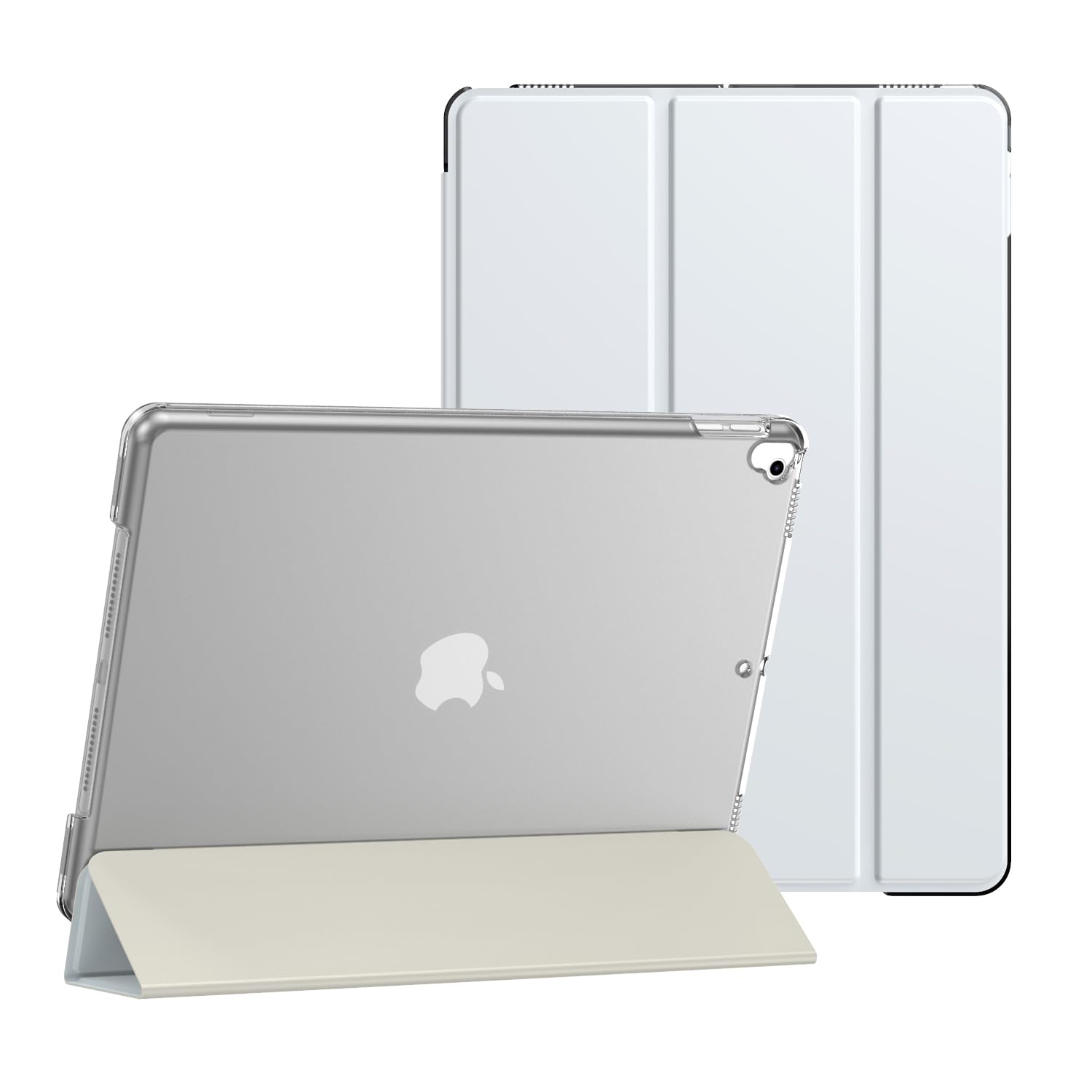Smart Cover for Apple iPad 10.2 (2020, 8th Gen) – Magnetic Stand Case with Auto Wake/Sleep (Model A2270, A2428, A2429) (Silver)