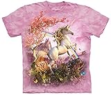 Mountain Awesome Unicorn Adult Size T-shirt , Pink , XX-Large