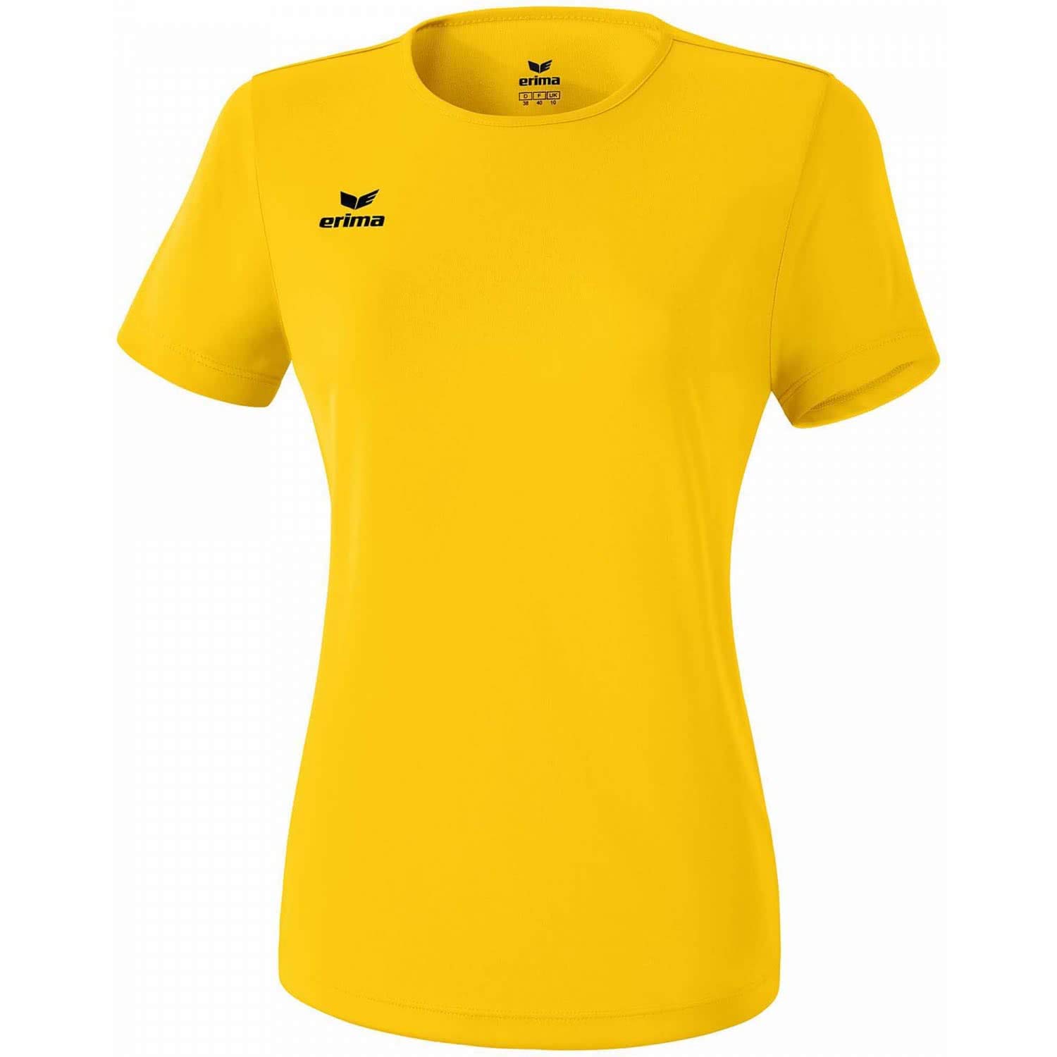 Erima Women's Casual Basics Functional Teamsports T-shirt - Yellow, Size 46