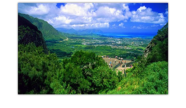 Amazon Com Nuuanu Pali Oahu Hawaii Mountains Landscape Clouds Furniture Decorations Magnet Fridge Magnets Kitchen Dining